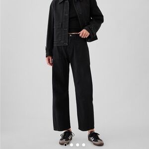 GAP mid rise twill barrel pants size 6